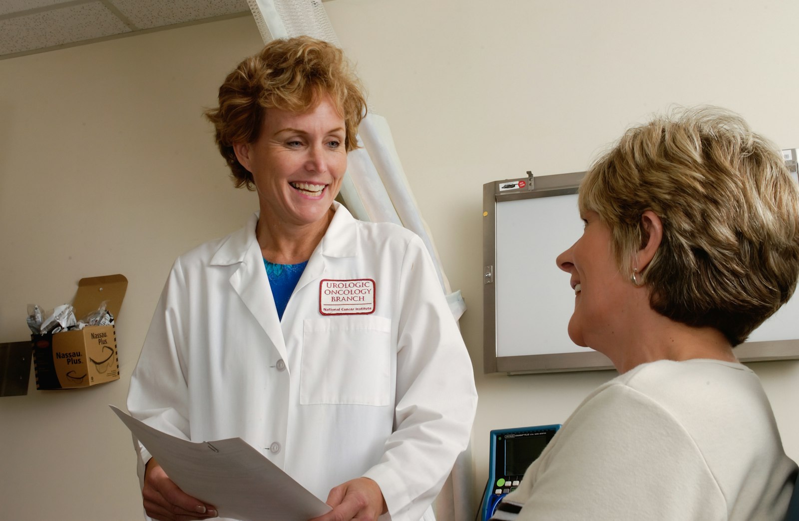 Front-desk clinician handling a scheduling call